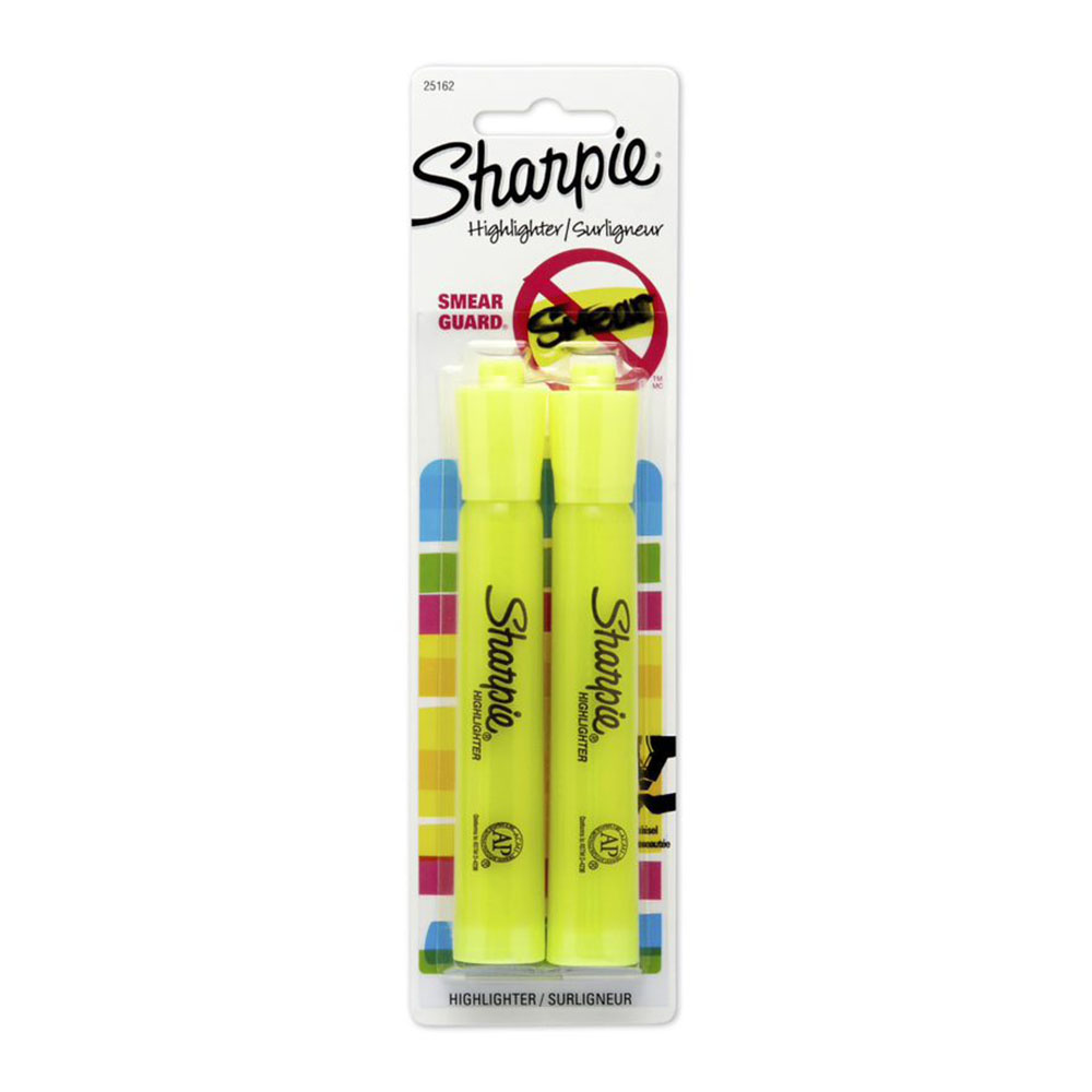 Image for SHARPIE ACCENT TANK STYLE HIGHLIGHTER YELLOW PACK 2 from That Office Place PICTON