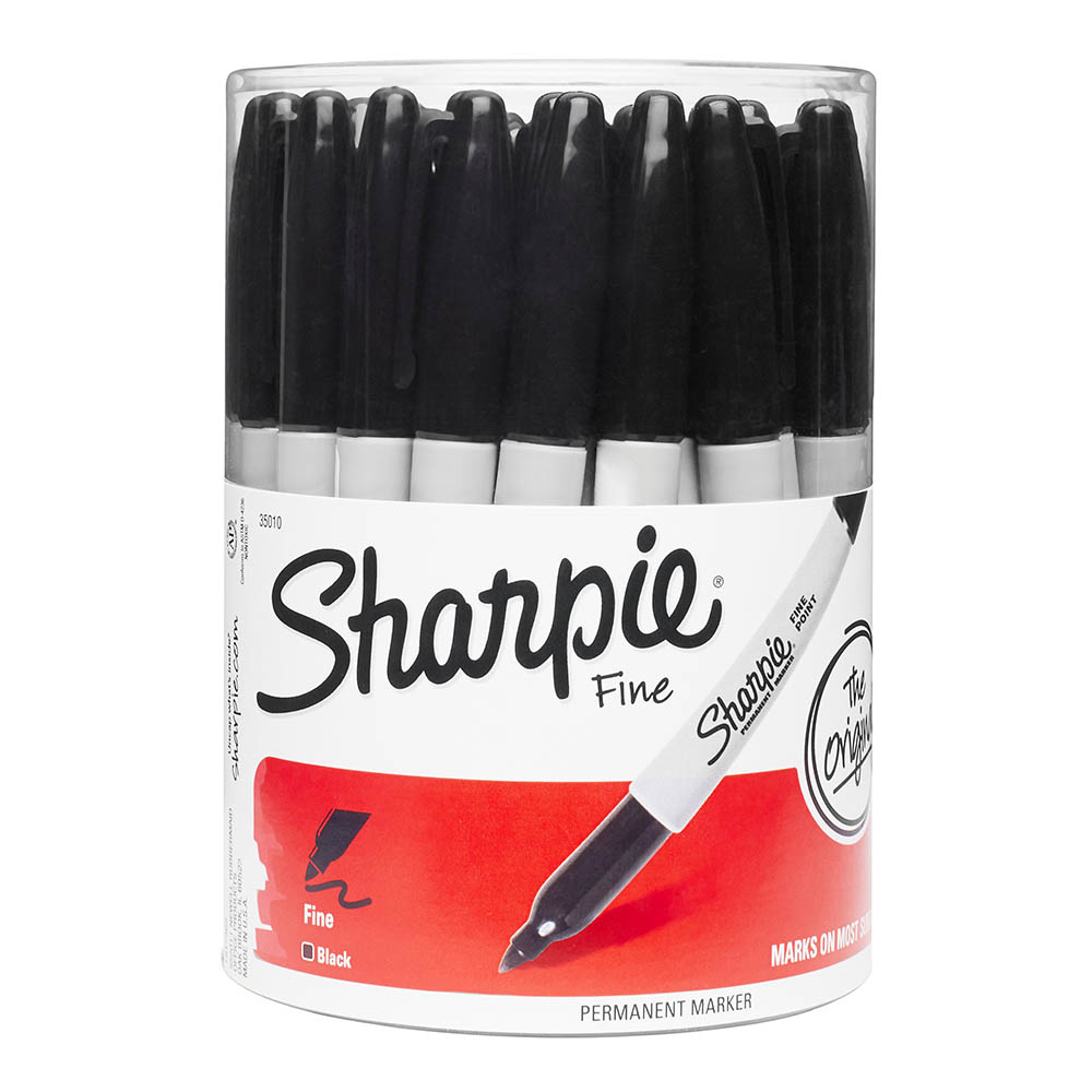 Image for SHARPIE PERMANENT MARKER FINE BLACK PACK 36 from Australian Stationery Supplies