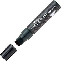 pentel smw56 jumbo wet erase chalk marker chisel 10-15mm black