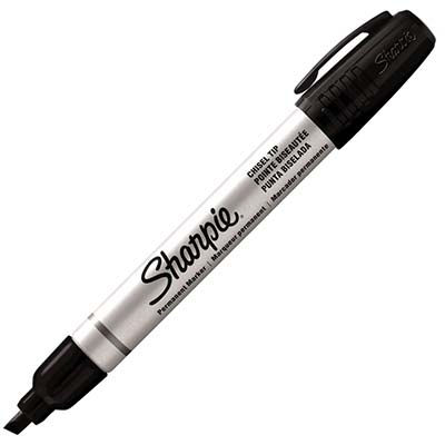 Image for SHARPIE PRO METAL PERMANENT MARKER CHISEL 4.0MM BLACK from York Stationers