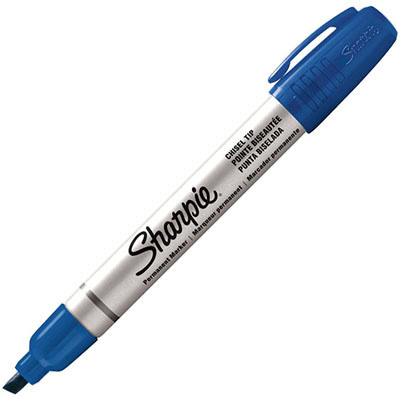 Image for SHARPIE PRO METAL PERMANENT MARKER CHISEL 5.0MM BLUE from Challenge Office Supplies