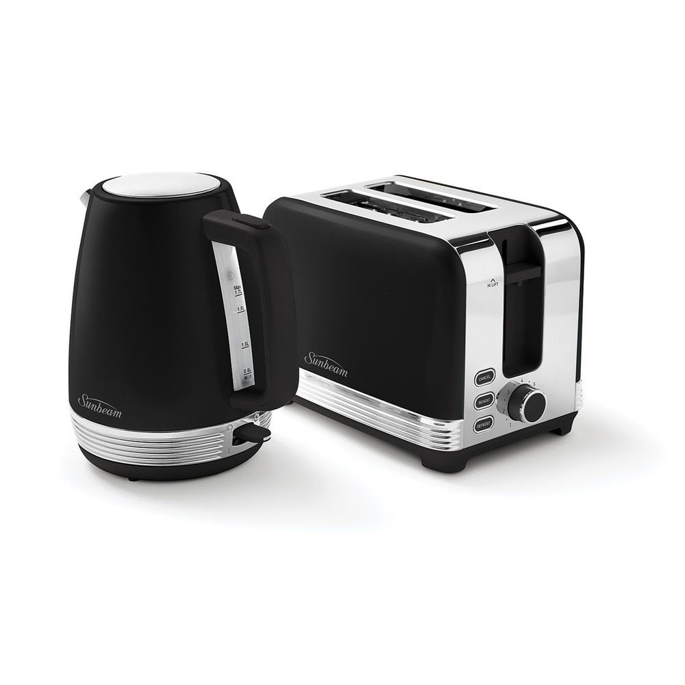 SUNBEAM THE CHIC COLLECTION KETTLES AND TOASTERS BREAKFAST SET BLACK |  | 7118802