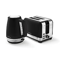 sunbeam the chic collection kettles and toasters breakfast set black