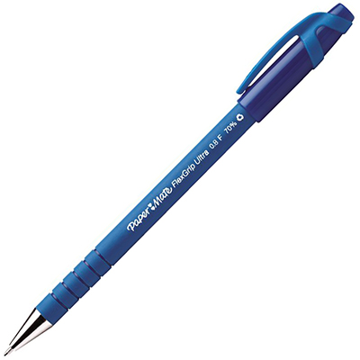 Image for PAPERMATE FLEXGRIP ULTRA BALLPOINT PEN FINE BLUE from Office Fix - WE WILL BEAT ANY ADVERTISED PRICE BY 10%