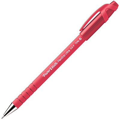 Image for PAPERMATE FLEXGRIP ULTRA BALLPOINT PEN MEDIUM RED from Office Fix - WE WILL BEAT ANY ADVERTISED PRICE BY 10%