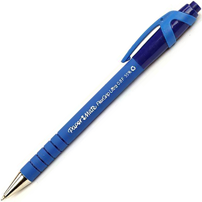 Image for PAPERMATE FLEXGRIP ULTRA RETRACTABLE BALLPOINT PEN 0.7MM BLUE from York Stationers