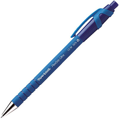 Image for PAPERMATE FLEXGRIP ULTRA RETRACTABLE BALLPOINT PEN 1.0MM BLUE from BusinessWorld Computer & Stationery Warehouse