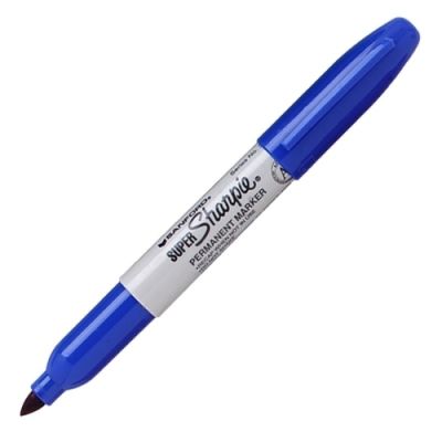 Image for SHARPIE SUPER PERMANENT MARKER BULLET FINE 1.5MM BLUE from Challenge Office Supplies