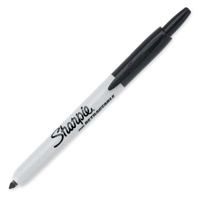 Image for SHARPIE RETRACTABLE PERMANENT MARKER BULLET FINE 1.0MM BLACK from Office Express