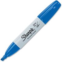 sharpie permanent marker chisel 5mm blue