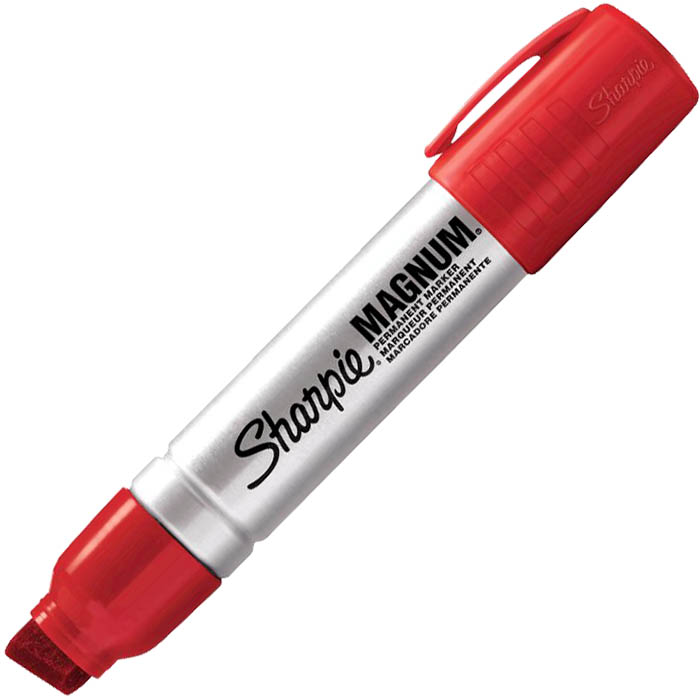 Image for SHARPIE MAGNUM PERMANENT MARKER CHISEL 15.0MM RED from Memo Office and Art