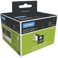 dymo 30374 lw name badge label/appointment card non-adhesive 89 x 51mm roll 300