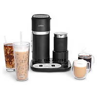 sunbeam iced and hot coffee machine 330 x 265 x 240mm black