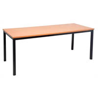 rapidline steel frame table 1200 x 600mm beech