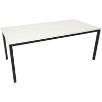 rapidline steel frame table 1800 x 900mm natural white