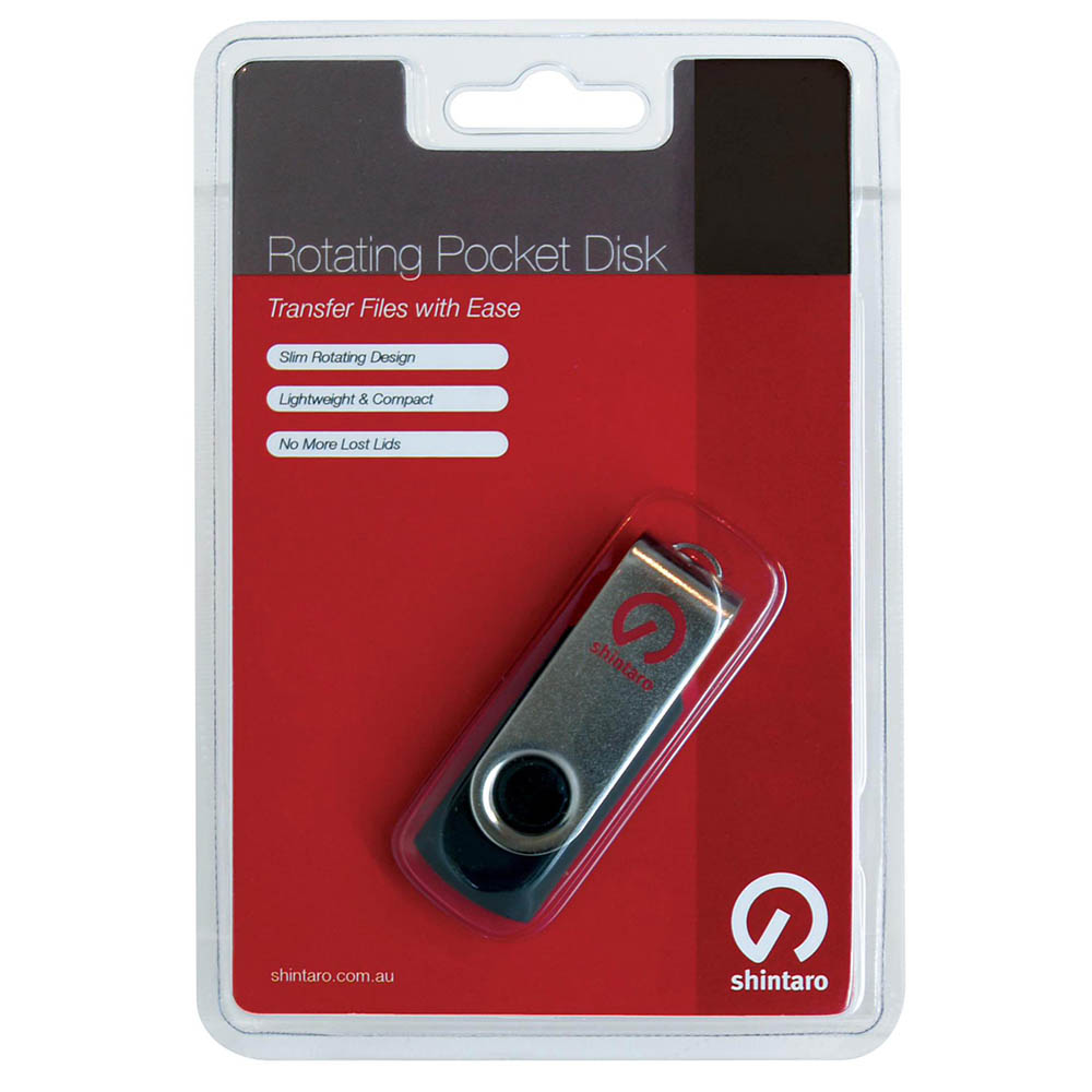 Image for SHINTARO ROTATING USB DRIVE 2.0 8GB from Prime Office Supplies