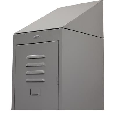 Image for STEELCO SLOPING TOP FOR SINGLE LOCKER 305MM SILVER GREY from That Office Place PICTON