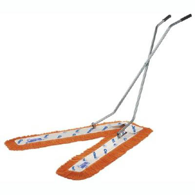 Image for OATES FLOORMASTER SCISSOR DUST CONTROL MOP COMPLETE ORANGE/WHITE from Office Play