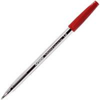 artline smoove ballpoint pen medium 1.0mm red box 20