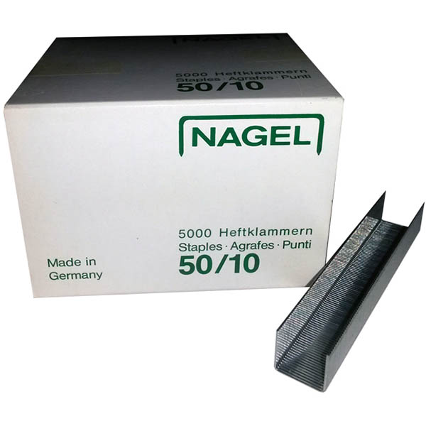 Image for NAGEL STAPLES 50/10 BOX 5000 from Clipboard Stationers & Art Supplies