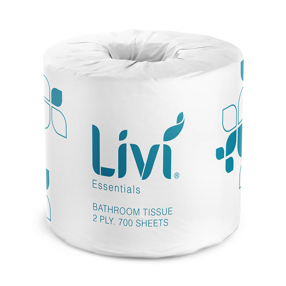 Image for LIVI ESSENTIALS TOILET TISSUE 2-PLY 700 SHEET CARTON 48 from That Office Place PICTON