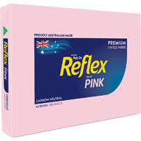 reflex® colours a3 copy paper 80gsm pink pack 500 sheets