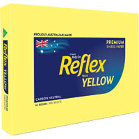 reflex® colours a3 copy paper 80gsm yellow pack 500 sheets