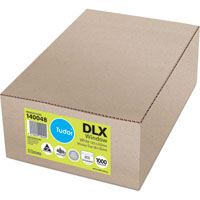tudor dlx envelopes wallet windowface moist seal 80gsm 120 x 235mm white box 1000
