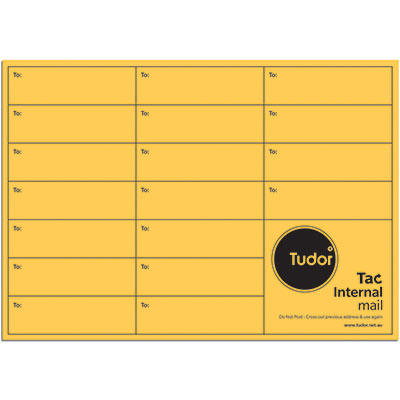 Image for TUDOR C4 ENVELOPES INTEROFFICE POCKET TAC SEAL 100GSM 324 X 229MM GOLD PACK 50 from York Stationers