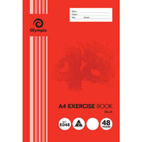 olympic e048 exercise book unruled 55gsm 48 page a4