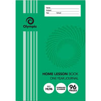 olympic hl96 home lesson book one year journal 55gsm 96 page 205 x 142mm