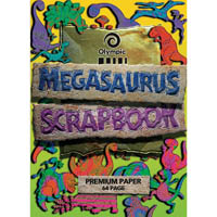 olympic sm64 scrapbook megasaurus blank 90gsm 64 page 335 x 240mm