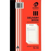 olympic 636 delivery book carbon triplicate 100 leaf 200 x 125mm