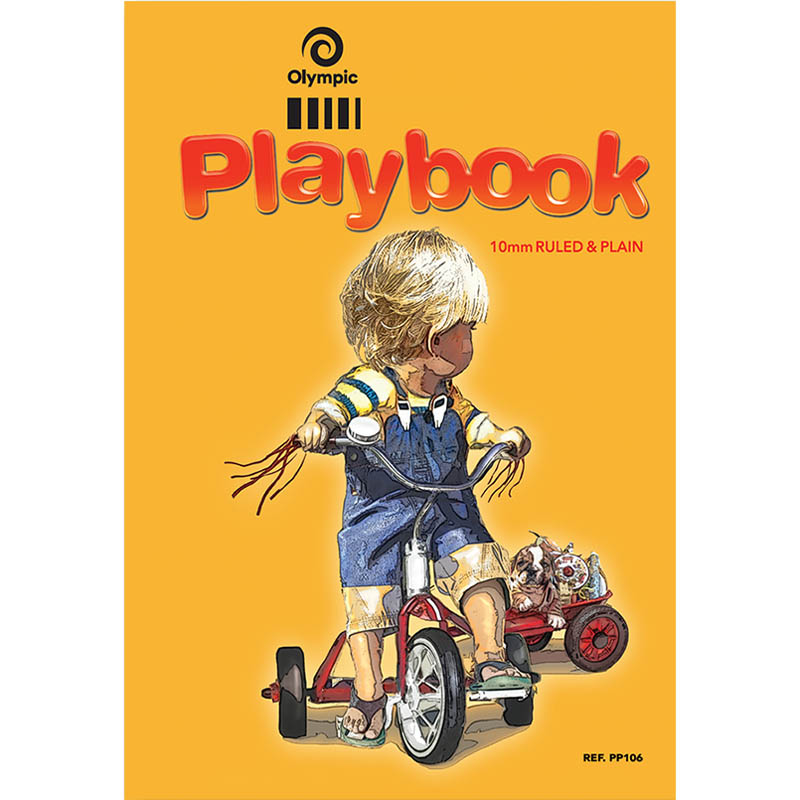 Image for OLYMPIC PP106 PLAY BOOK 64 PAGE 10MM RULED/PLAIN 335 X 240MM from Mitronics Corporation