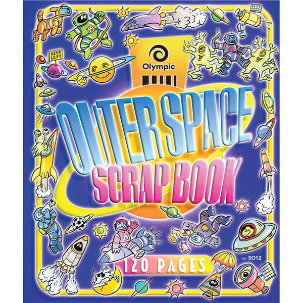 OLYMPIC SO12 SCRAPBOOK OUTERSPACE BLANK 60GSM 120 PAGE 330 X 280MM |  | 7006744