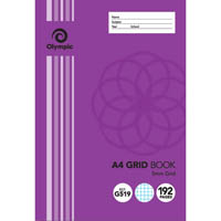 olympic g519 grid book 5mm grid 192 page 55gsm a4