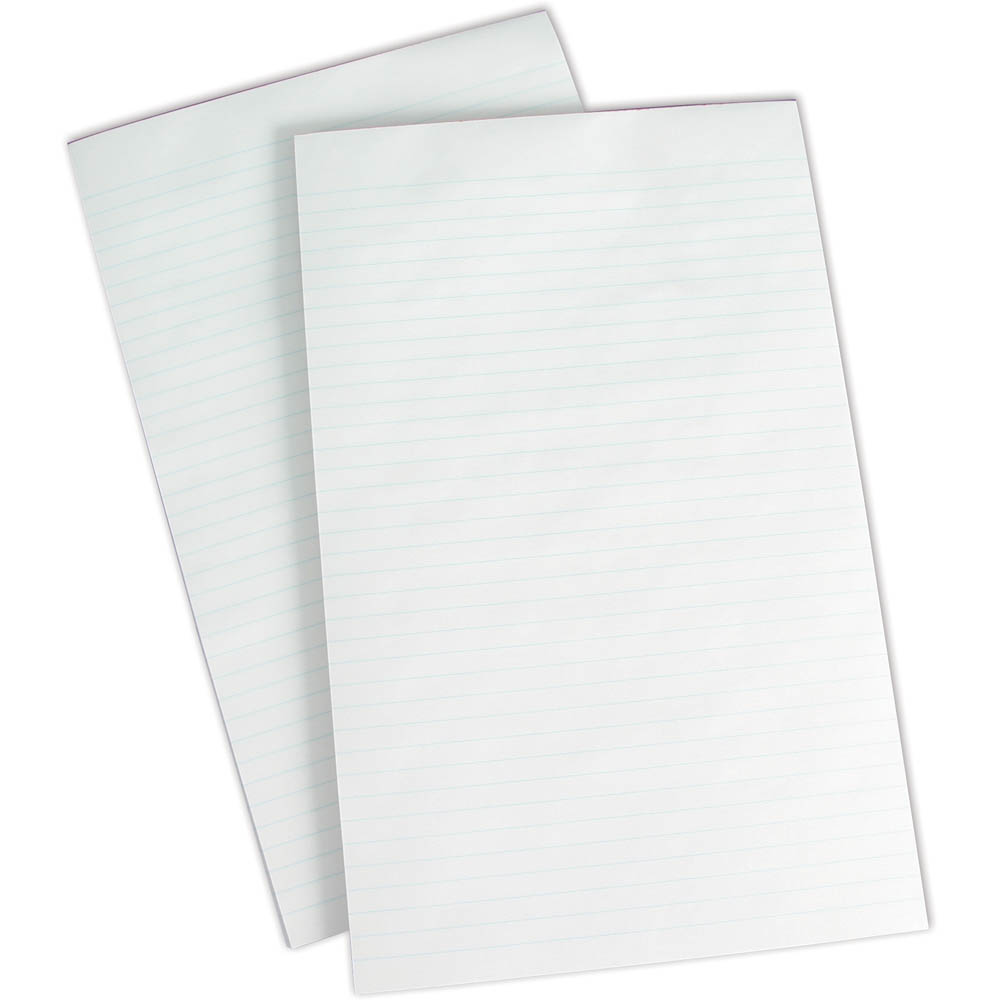 Image for OLYMPIC WRITING PAD 8MM RULED 50GSM 200 PAGE FOOLSCAP WHITE from Office Heaven