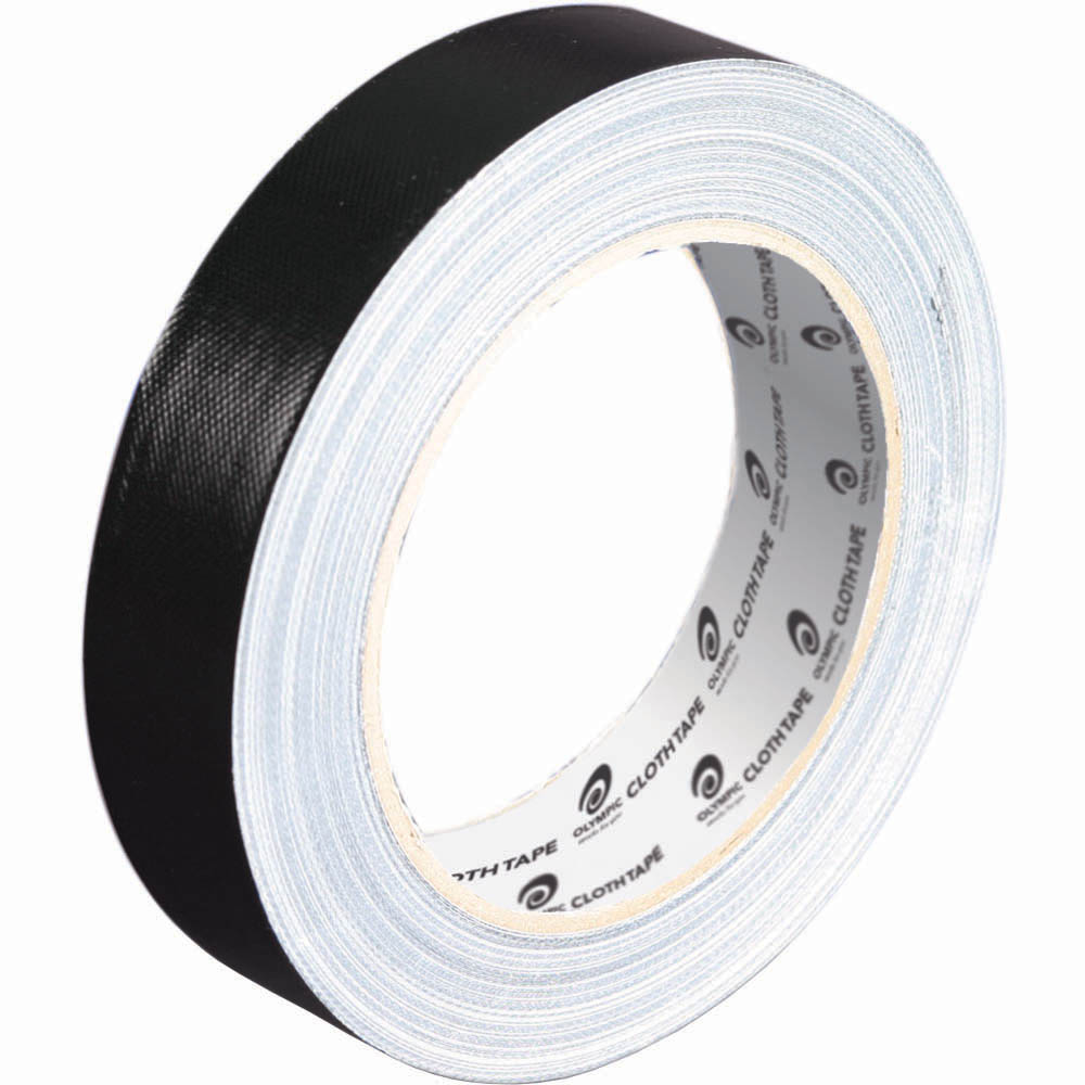 Image for OLYMPIC CLOTH TAPE 25MM X 25M BLACK from SNOWS OFFICE SUPPLIES - Brisbane Family Company
