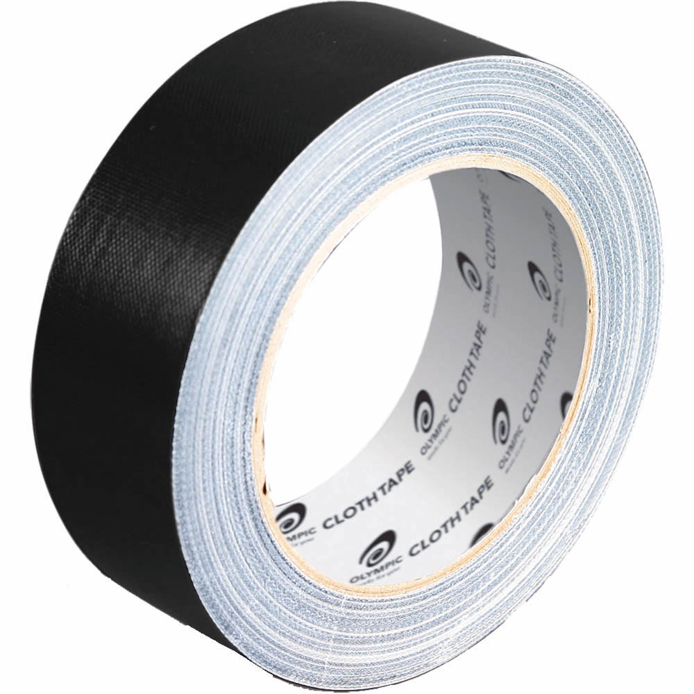 Image for OLYMPIC CLOTH TAPE 38MM X 25M BLACK from Mitronics Corporation