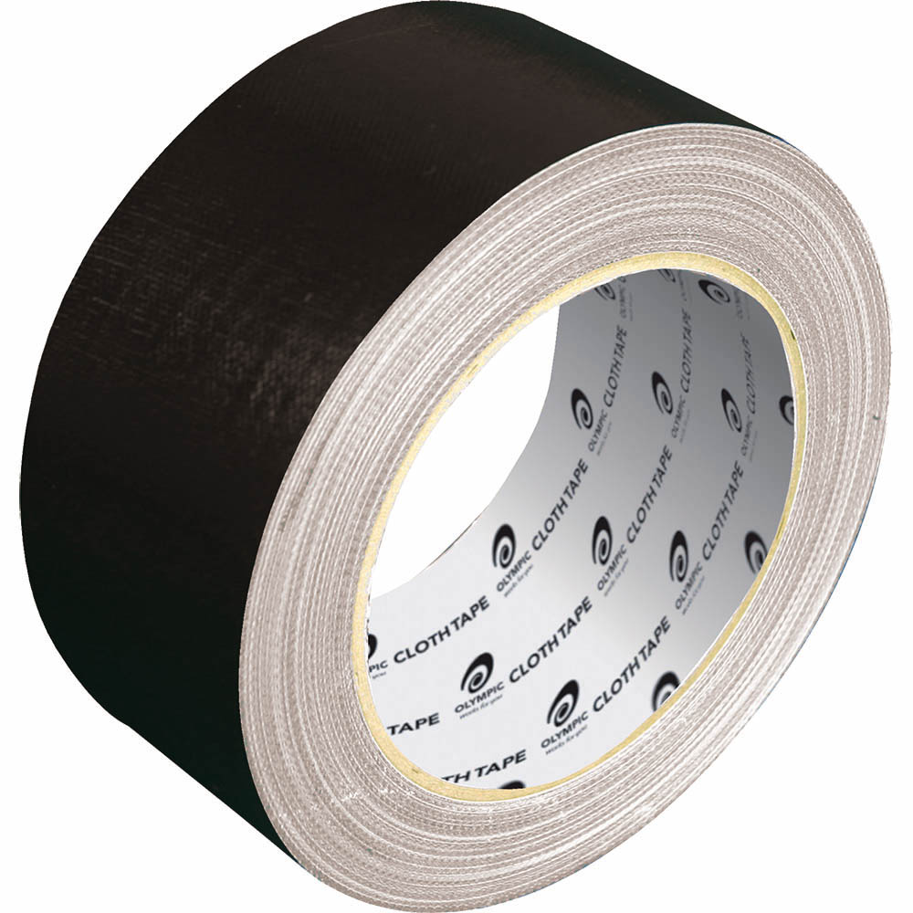 Image for OLYMPIC CLOTH TAPE 50MM X 25M BLACK from Mitronics Corporation