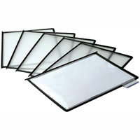 tudor flip n find insert panels a4 charcoal pack 10