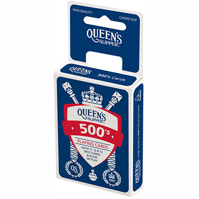 Image for QUEENS SLIPPER PLAYING CARDS 500S SINGLES PACK from Office Fix - WE WILL BEAT ANY ADVERTISED PRICE BY 10%