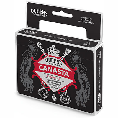 Image for QUEENS SLIPPER PLAYING CARDS CANASTA DOUBLE PACK from Office Heaven
