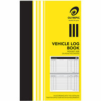 olympic vehicle log book 64 page 180 x 110mm pack 10