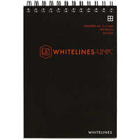 whitelines spiral notepad 5mm grid 80gsm 140 page a6