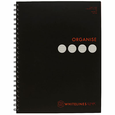 Image for WHITELINES SPIRAL 4-SUBJECT NOTEBOOK 240 PAGE 80GSM A4 from Office Heaven