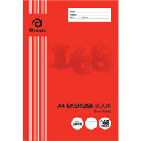 olympic e816 exercise book 8mm ruled 168 page a4