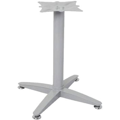 Image for RAPIDLINE 4 STAR TABLE BASE BRUSHED SILVER from York Stationers