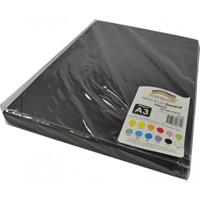 rainbow spectrum board 220gsm a3 black pack 100