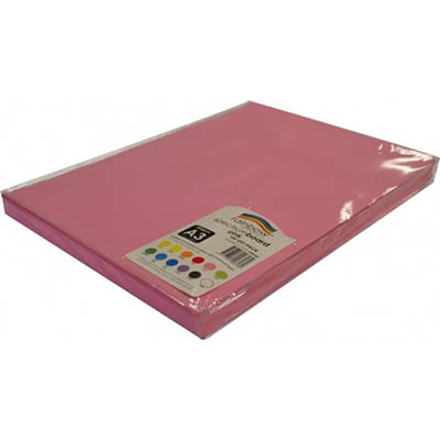 Image for RAINBOW SPECTRUM BOARD 220GSM A3 HOT PINK PACK 100 from That Office Place PICTON